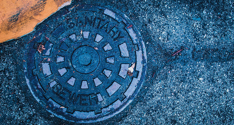 sewage street valve cover